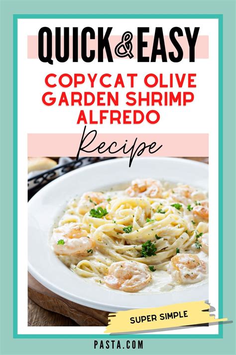 Copycat Olive Garden Shrimp Alfredo Recipe Pasta Com