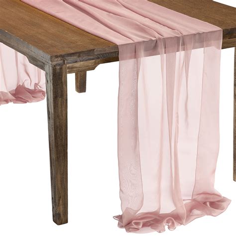 Graceful Blush Table Runner Linen Rentals Wedding Table Linen