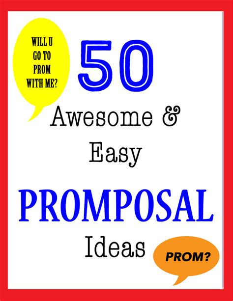 50 Awesome And Easy Promposal Ideas Holidappy