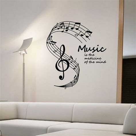 Buy Music Is The Medicine Of The Mind Wall Stickers