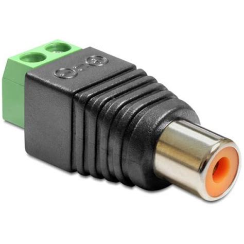 Occurring at fixed terms or in every term. DeLock Adapter RCA female > Terminal Block - Video- / A ...