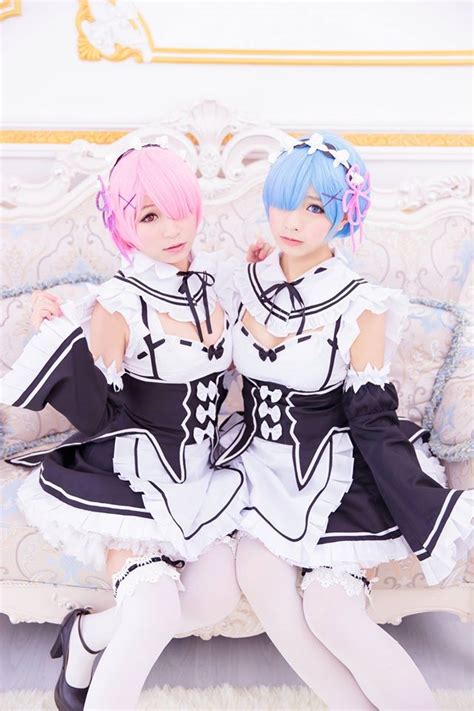my cosplay shop re zero twins rem ram maid outfit at