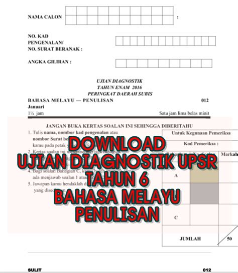 Savesave ujian diagnostik mm tahun 1.pdf for later. Koleksi Bahan Bantu Belajar (BBM): DOWNLOAD | UJIAN ...