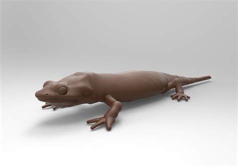 Salamander Chocolate Gecko 3D Model 3D Printable CGTrader