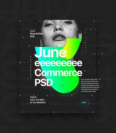 다음 Behance 프로젝트 확인 U201cjune Ecommerce Product Web Ui Psdu201d