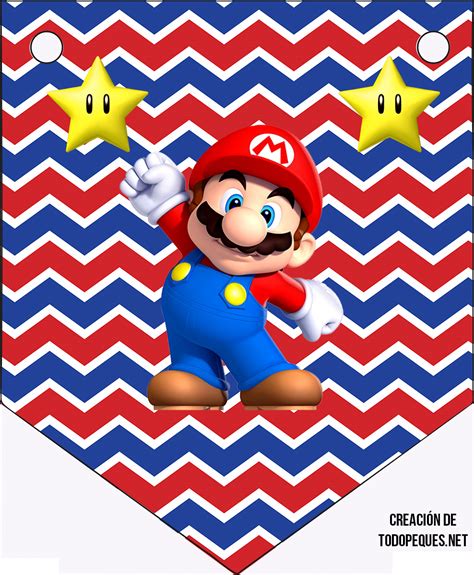 Banderines Mario Bros Todo Peques