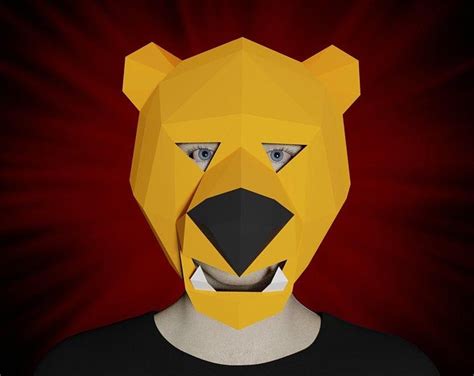 3D Papercraft templates Masks Wall decor & by PapercraftTemplates