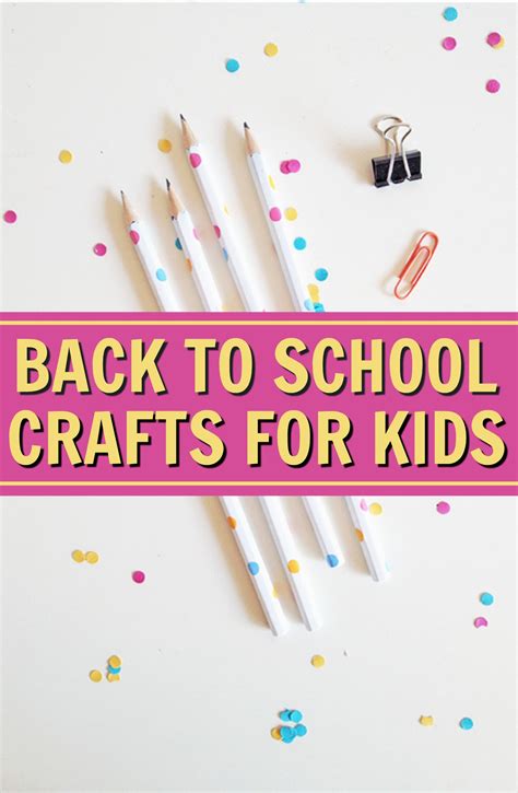 Back To School Craft Ideas For Kids A Little Craft In