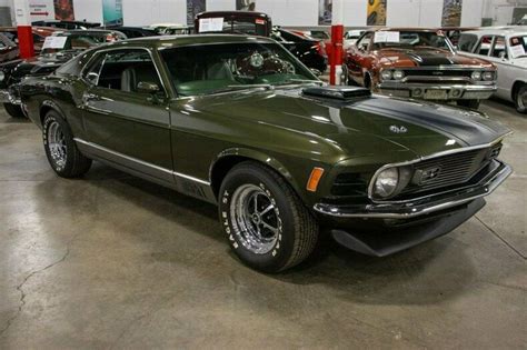 1970 Ford Mustang Mach 1 391 Miles Green 70 Liter V8 4 Speed Manual