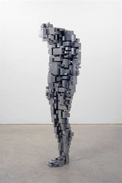 Abstract And Pixelated Human Body Sculptures By Antony Gormley Antony