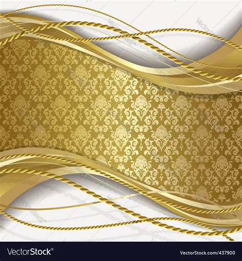 White And Gold Background Royalty Free Vector Image