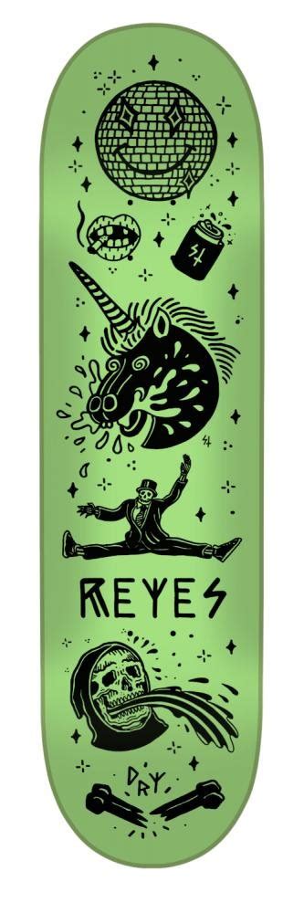 Creature Pro Skateboard Deck Tanked Reyes Glow In The Dark 8