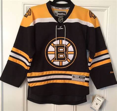 Boston Bruins Home Jersey Youth Sm Reebok Officially Licensed New With