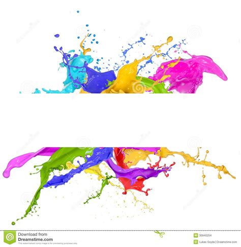 Colorful paint splash | Paint splash, Paint splash ...