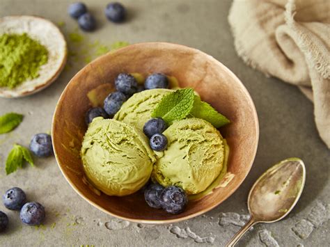 Matcha- Eis Rezept für die Eismaschine