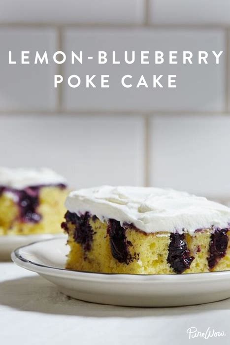 Lemon Blueberry Poke Cake Recipe Desserts Poke Cakes Just Desserts