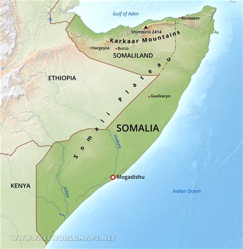 Somali Desert Map