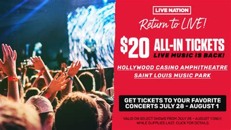 Live Nation Celebrates Return To Live Concerts By Offering Fans 20 All