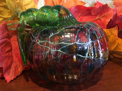 My Hand Blown Glass Pumpkin From Mayauel Ward From Manhattan Beach Ca 2016 I Picked This