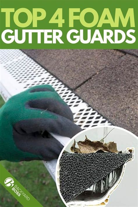 The amerimax gutter guards can block all types of debris. Top 4 Foam Gutter Guards | Foam gutter guards, Gutter foam, Rain gutter cleaning