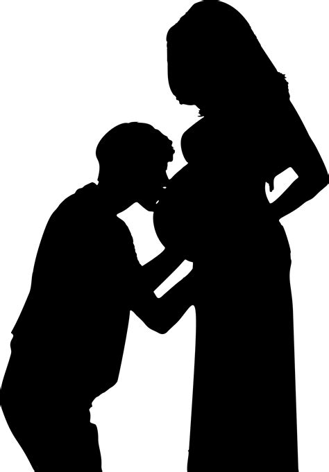 Pregnant Couple Silhouette At Getdrawings Free Download