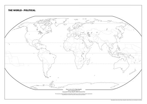 Free World Political Map Kids World Pinterest