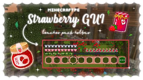 ʚ Strawberry Gui ‣ Hotbar Texture Pack And How To Download ୨ Ios ୧ 🍓