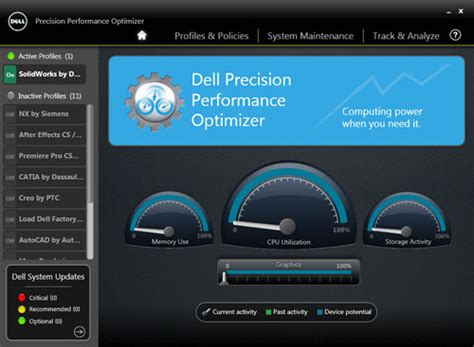 Dell Precision Performance Optimiser Utility