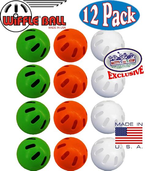 Buy White Hard Plastic Wiffle Training Balls 5 Golf Ball And 9