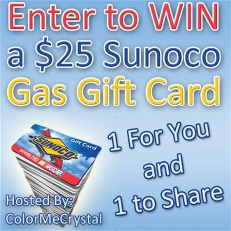 Quick and convenient gas rewards. Win a $25 Sunoco Gas Gift Card for You and a Friend
