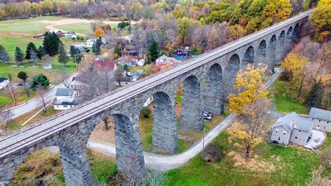 The Starrucca Viaduct Aerial Via Drone Youtube
