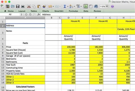 Why does 9 mean sum in subtotal? Send house buying decision support excel spreadsheet by C ...