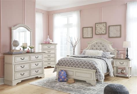 Shop our entire youth bedroom catalog. Ashley Realyn B743 Youth Bedroom Set in Two-Tone | Best ...