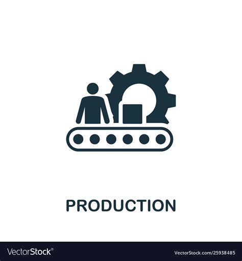 Production Icon Symbol Creative Sign From Vector Image