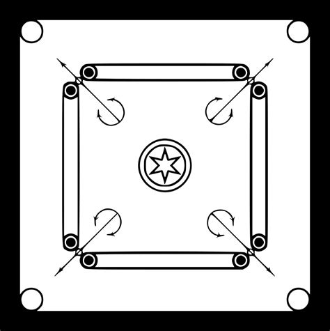 Wooden carrom board coins 24 with 2 striker. Carrom Board Svg Png Icon Free Download (#531325 ...