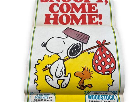 Vintage Snoopy Come Home Film Posterスヌーピー カムホーム ポスター