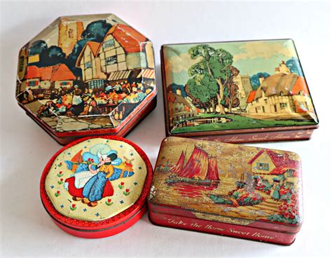 4 Vintage Blue Bird Toffee Advertising Tins 1950s Etsy Canada Blue