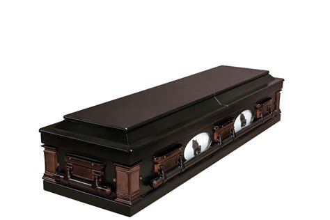 Darkstain Porthole Casket Gng Pine Products
