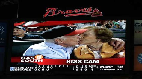 Former President Carter And Wife On Braves Kiss Cam