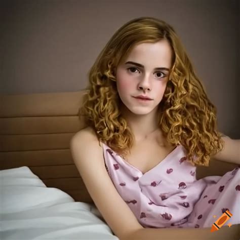 Portrait Of Hermione Wearing Pajamas On Craiyon