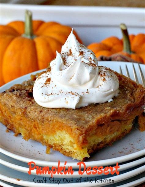 Pumpkin Dessert Cant Stay Out Of The Kitchen