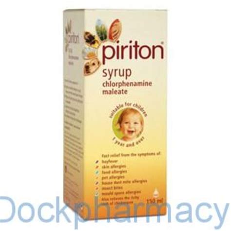 Boots Piriton Syrup Tag Dock Pharmacy