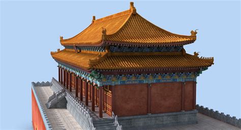 3d Ancient Chinese Building Model Turbosquid 1432357