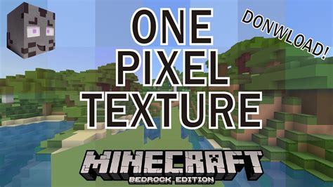 Descargar One Pixel Texture Minecraft Bedrock Edition Youtube