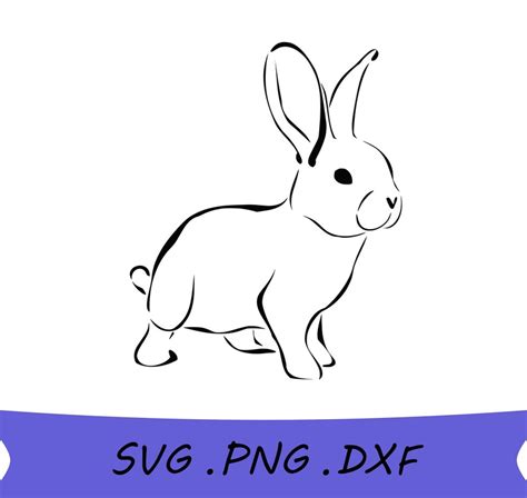 Bunny Svg Bunny Silhouette Svg Bunny Png Rabbit Silhouette Etsy