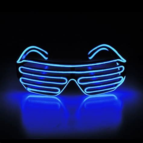 aquatled eleacb013ihnu2g aquat shutter el wire neon rave glasses light up flashing led