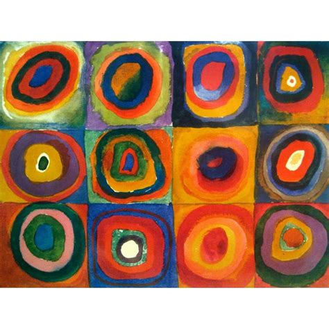 Squares With Concentric Circles Stretched Canvas Wassily Kandinsky