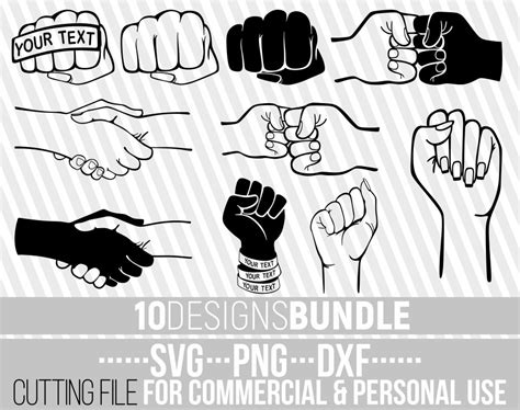 X Fist Designs Bundle Svg Hand Svg Power Svg Father And Etsy Denmark