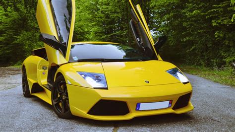Wallpaper Yellow Cars Sports Car Lamborghini Murcielago