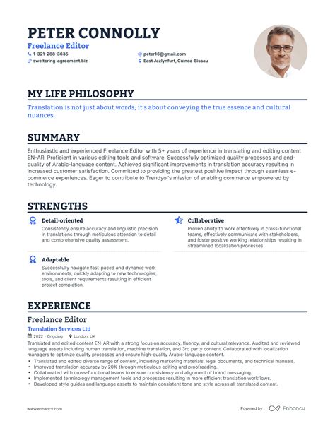 3 Freelance Editor Resume Examples And How To Guide For 2024